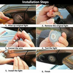 lampe led moderne adhésive 2400 lumens noir blanc transparent voiture ford explorer everest