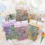 autocollants fleurs séchées diverses couleurs naturelles artisanal scrapbooking matériel décoration 40 pièces