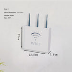 boîte rangement routeur modem optique cable électrique moderne adhésif blanc fleuri