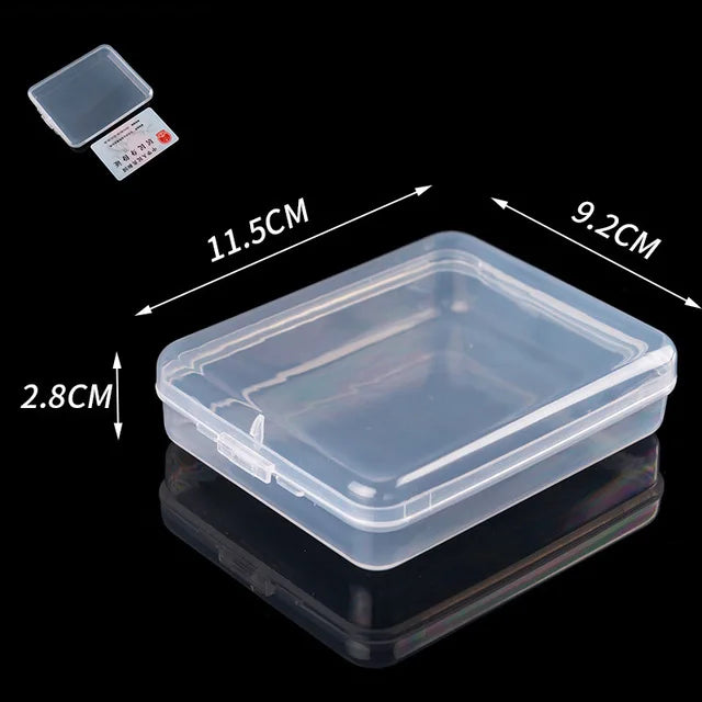 boîtes rangement transparentes modernes compartiments pliables poignées organisation bijoux vis pratiques plastique