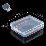 boîtes rangement transparentes modernes compartiments pliables poignées organisation bijoux vis pratiques plastique