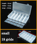 boite rangement plastique transparente compartiments ajustables bijoux petits objets divers