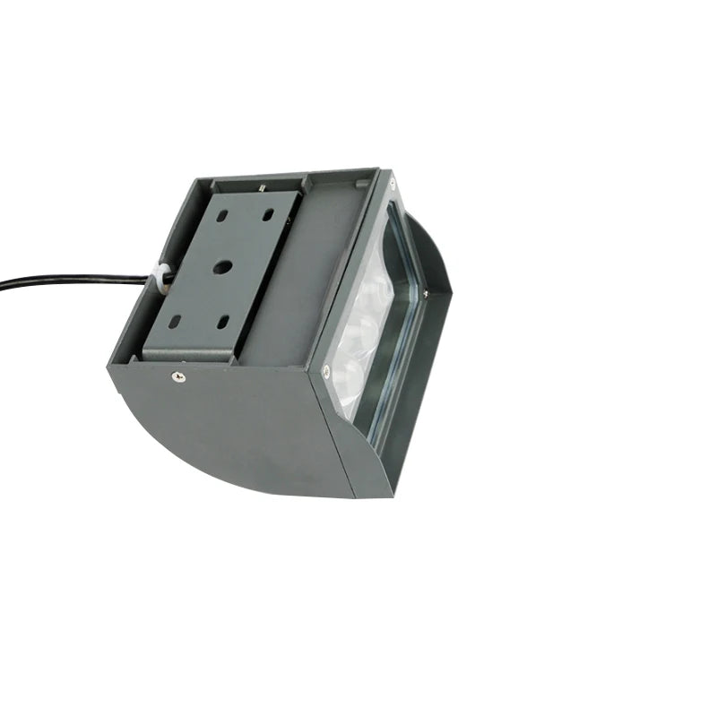 projecteur led extérieur gris aluminium ip67 moderne puissant mur câble noir fixe