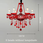 lustre cristal vert transparent classique 58x60cm têtes echangement e14