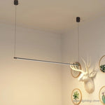 lampe suspendue moderne minimaliste 120cm noir ajustable salon chambre étude