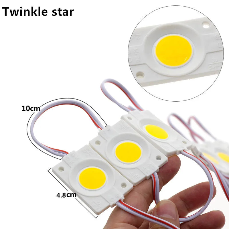 modules led cob 12v blanc rouge vert bleu jaune adhésif super lumineux moderne étanches
