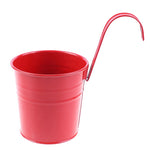 Pots fleurs fer rouge vert rose orange classiques anneau suspension mur balcon jardin moderne