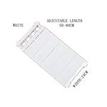 étagères rangement placard pliable bleu clair blanc moderne clips vêtements pliés stock respectueux environnement