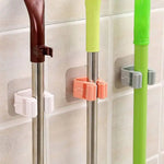 porte balai mural adhésif blanc gris vert moderne transparent pratique