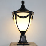 lampe sol or vintage abat jour noir texture métallique motifs floraux ip65 led