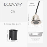 Spot LED jardin étanche IP68 noir argenté moderne câble 12V 24V RGB