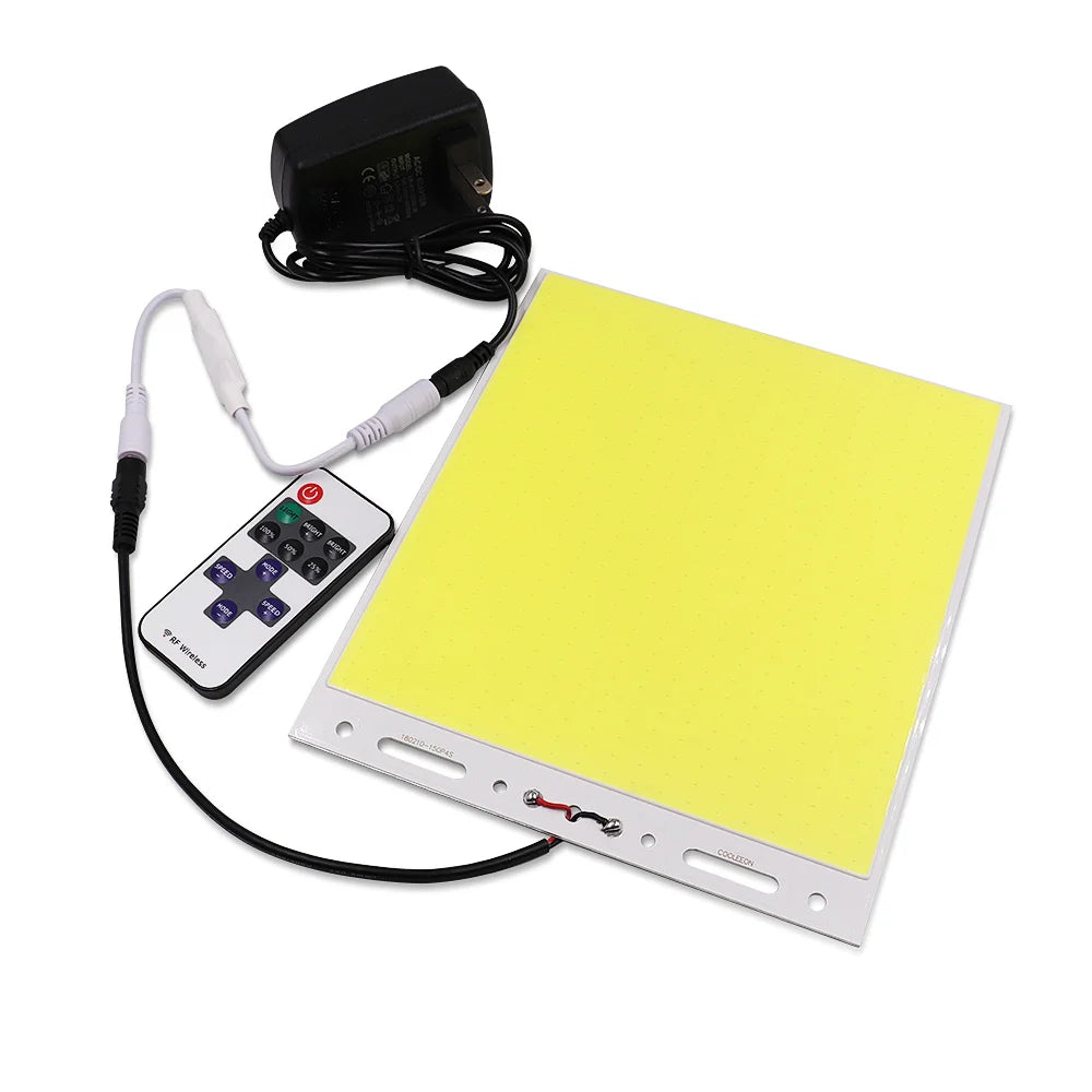 panneau led blanc moderne 180x173mm clips câble adaptateur secteur