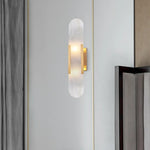lampe murale moderne marbre dorée blanc applique murale fixations led chambre salon
