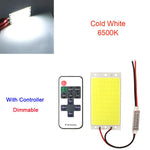panneau led 12v 15w 1500lm blanc jaune moderne télécommande lumière travail