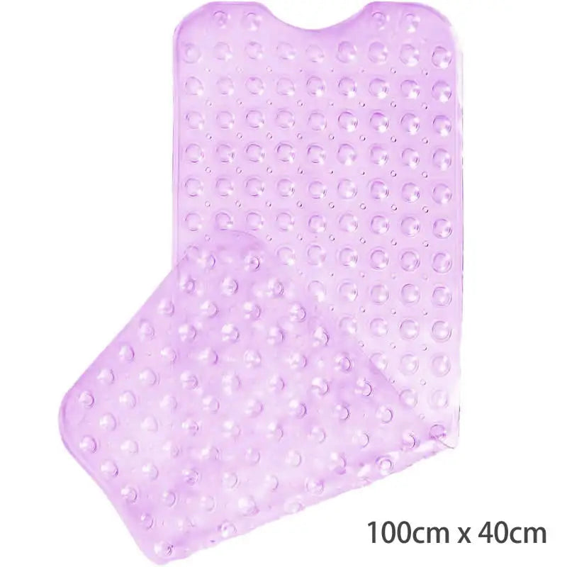 tapis bain transparent antidérapant motif animal poissons oiseaux moderne salle bain 38x69cm