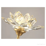lampe murale or fleur lotus cristal moderne élégante entrée chambre coucher éclairage quotidien fixée