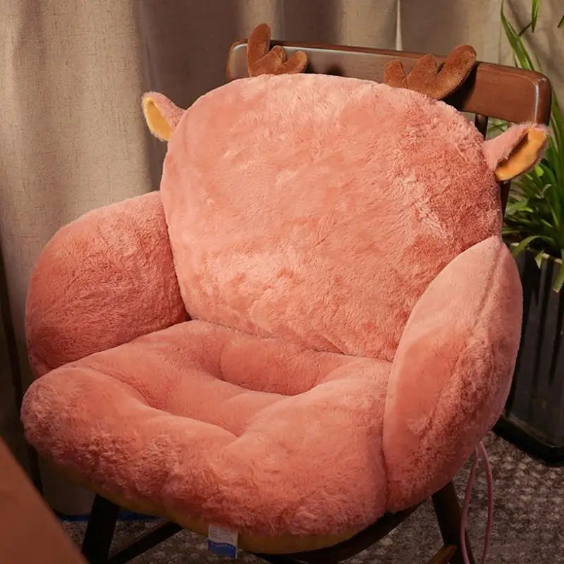 coussin dossier lit moderne fourrure douce rose vert gris marron amovible lavable massage sac