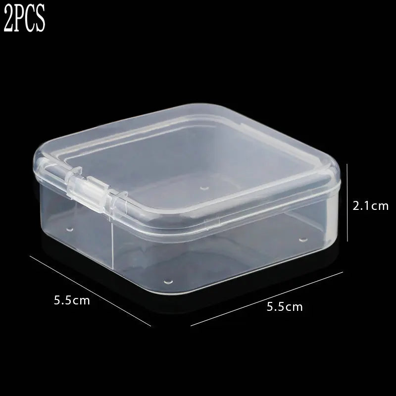 boîtes rangement bijoux transparentes modernes compartiments réglables portables strass clips exposé bijoux polyènes