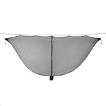hamac double personne portable maille fine gris foncé sac corde anti moustiquesextérieur moderne