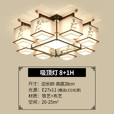 lampe suspendue moderne orientale têtes têtes fleurs feuilles cadre noir