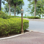lampe rue or noir classique ip55 led 85265v éclairage public aluminium brillant vintageextérieur