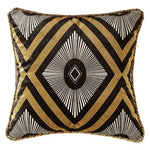 coussins décoratifs velours or motifs géométriques abeilles brodées luxueux salon chambre voiture