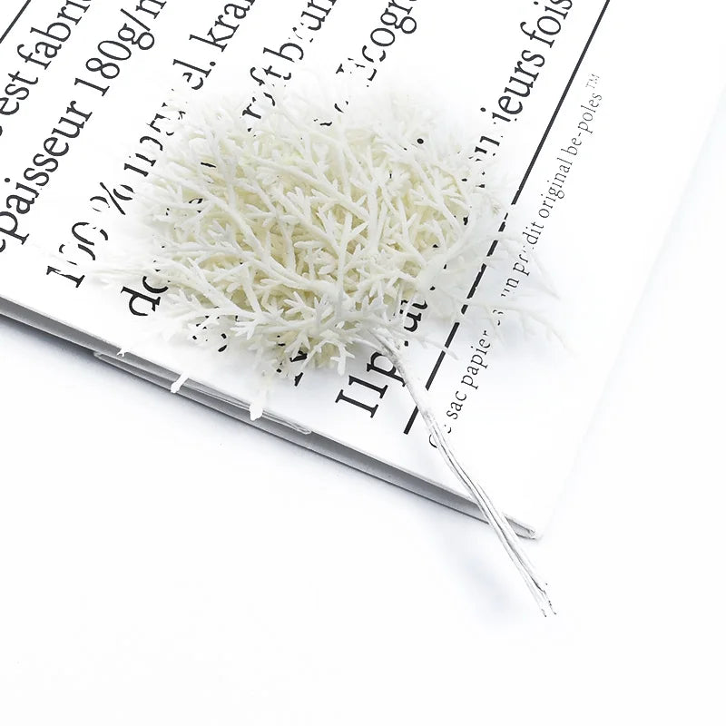bouquet artificiel feuilles violet beige rose gris bleu doré extérieur pinces métalliques naturel exposition