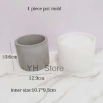 moule silicone pot plante carré rond reutilisable moderne gris mat opacité