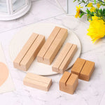 support photo bois naturel pinces cartes table numbers holder minimaliste bleu