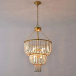 lampe suspendue or blanches classique chaînes ampoules e14