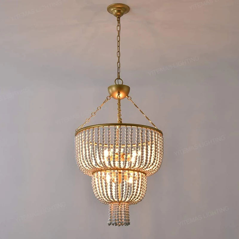 lampe suspendue or blanches classique chaînes ampoules e14