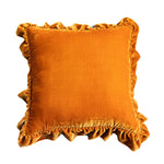 taies d'oreiller décoratives velours vert olive respectueuses environnement élégant maison fixation coussins