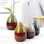 vases céramique modernes dégradé couleurs effet craquelé opacité totale artisanal résistant corrosion petits pots