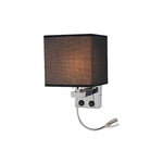 lampe murale moderne toile lin noir beige interrupteur usb 249 2000 lumens chambre cuisine