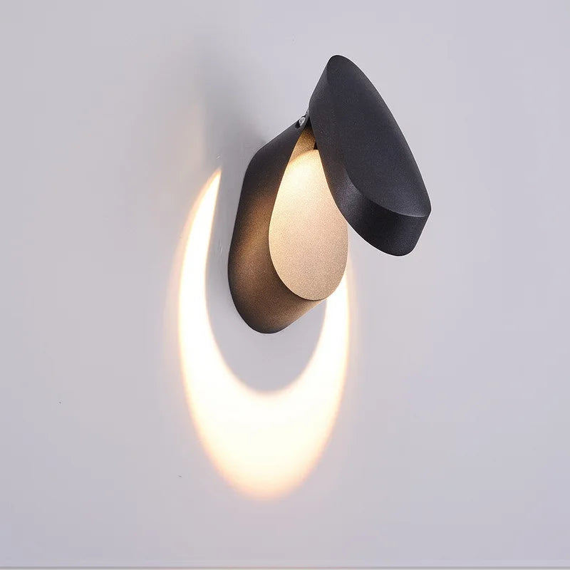 lampe murale moderne mur applique øillets noir bronze gris blanc