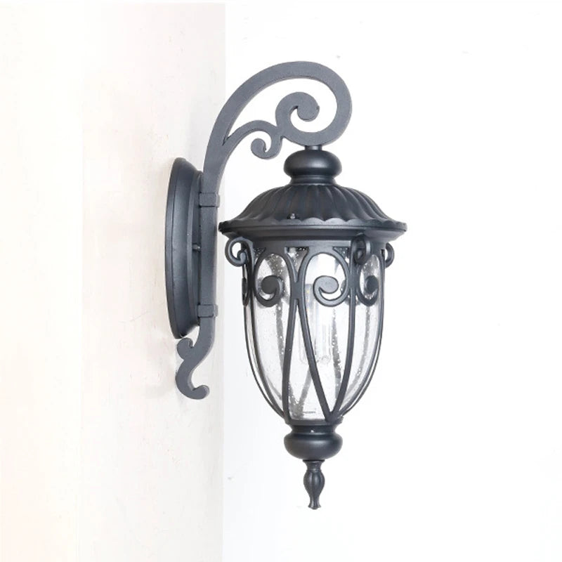 lampe murale classique ornements floraux verre translucide vintage éclairage chambre salle bains entrée étude