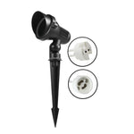 projecteur éclairage jardin extérieur led ip65 moderne noir fixe piquet cable prise murale remplacable