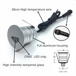 lumière led spot argenté ip67 extérieure moderne 12v 24v 6000k 3000k 4000k