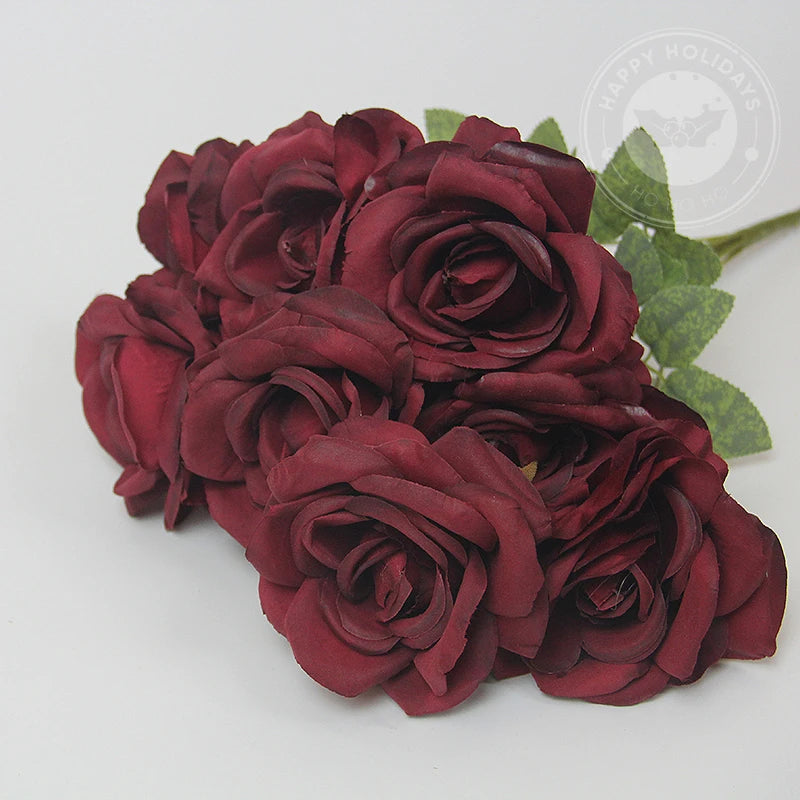 bouquet roses artificielles violettes blanches rose pâle mariage anniversaire décoration intérieure classique
