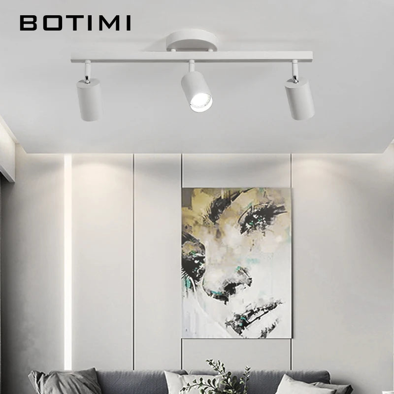 spots led blancs modernes réglables éclairage surface cuisine