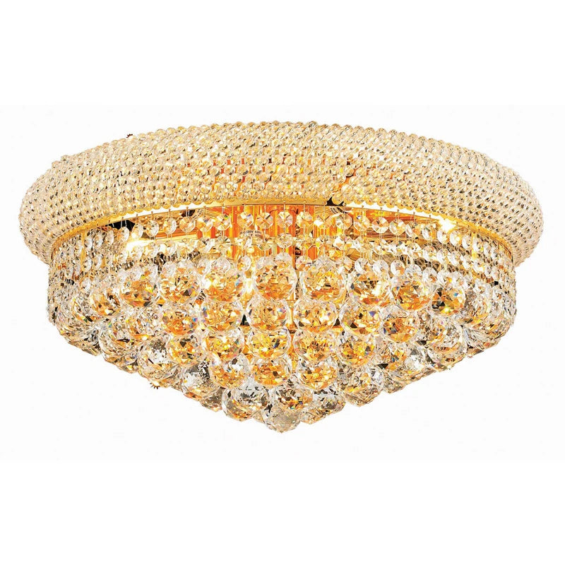 lustre led doré cristal transparent classiqueintérieur salon cuisine decoration chrome polish
