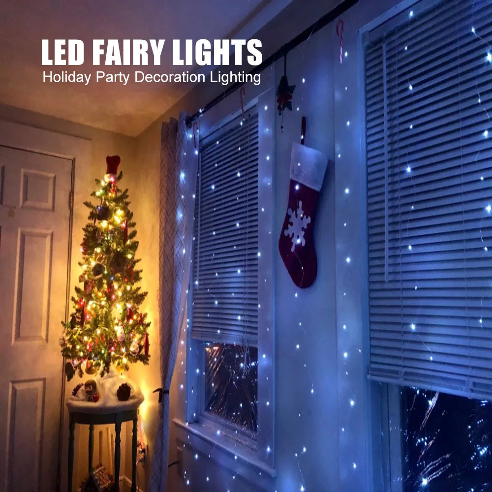 guirlande led multicolore clignotante noel 3m longue 100 300 leds moderne télécommande usb