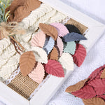 feuilles décoratives relief rose vert bleu beige noir automne mariage décoration intérieure vintage DIY