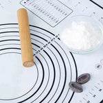 tapis silicone cuisson pâtisserie boules pâte rouleau bois farine évier centimètres