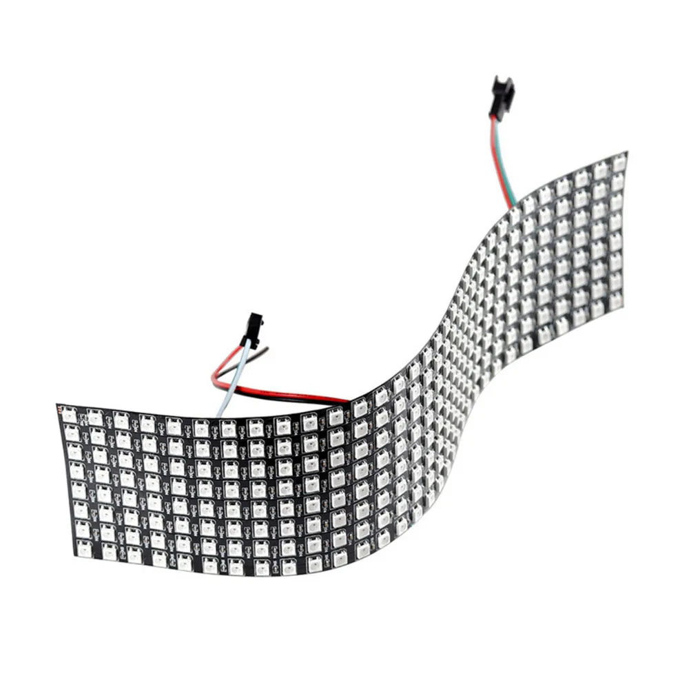 panneau led flexible carré moderne connecteurs souder 3000k 6000k 5v 8x8 16x16