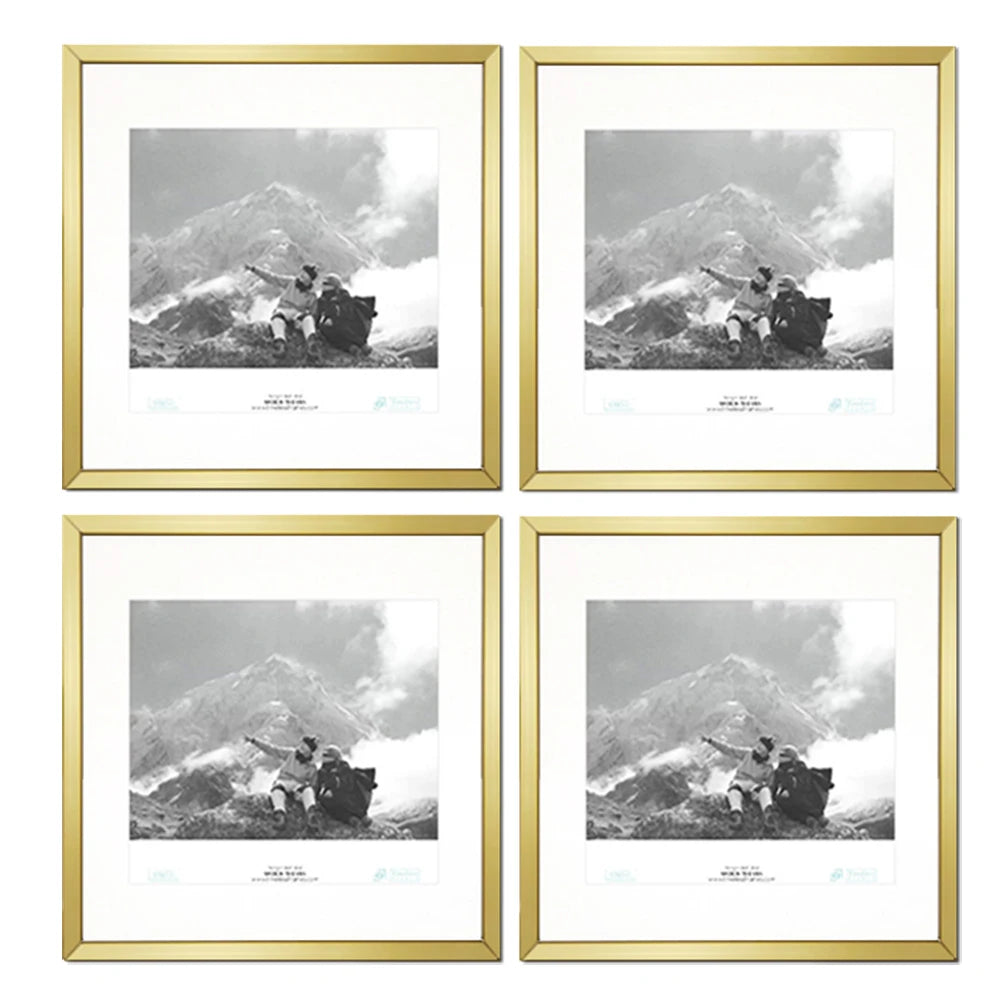 cadre photo moderne noir 20x20cm 25x25cm 30x30cm aluminium verre plastique environmental friendly