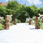 tapis cérémonie blanc uni classique décoration mariage allée fête blanc
