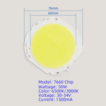 puce led cob 50w driver câbles lampadaire extérieur blanc jaune électronique