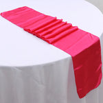 chemin table ruban satin uni décoration mariage banquet fête longue décoration table moderne