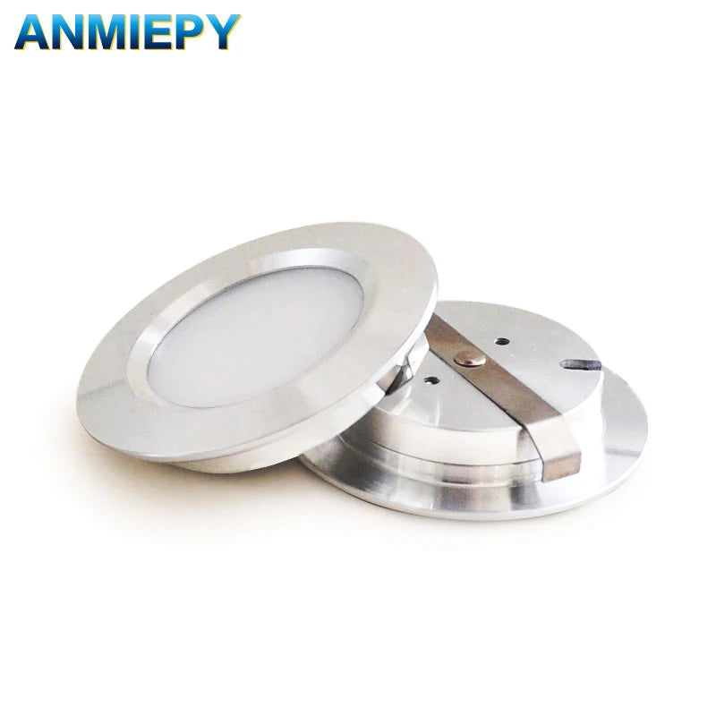 lampe encastrable led 12v 3w 5w 7w blanc argent ip65 moderne chambre bain